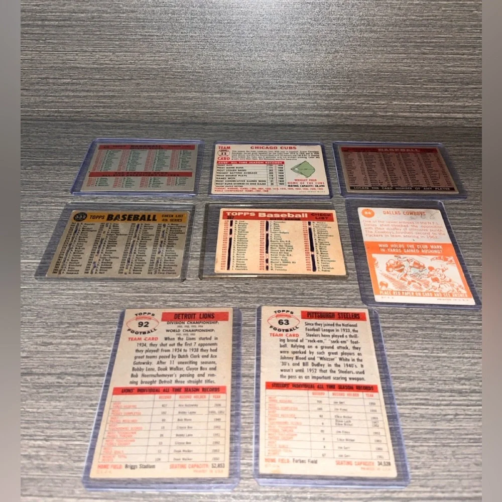 Topps Multi-Card Set with Yellow, Blue, Red and Cream Accents - Picture 2 of 2